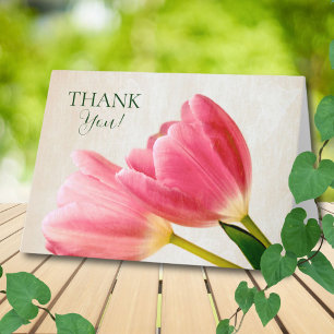 Zwei Tulips Dankeskarte