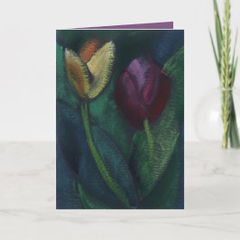 Zwei Tulips Feiertagskarte