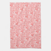 Zwei Tulpe-Blumen-Skizze im Rot Geschirrtuch (Vertikal)