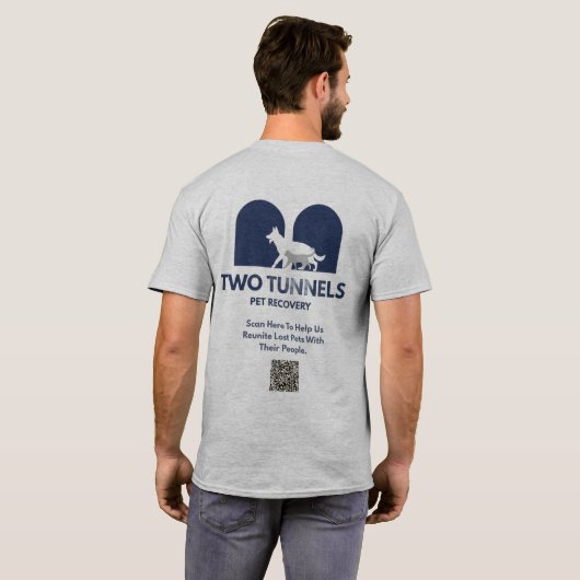 Zwei Tunnel T-Shirt (Schwarz voll)