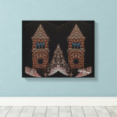 Zwei Türme von Rofey Leinwanddruck (Insitu (Holzboden))