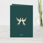 Zwei Turteltauben im Stift 2 Feiertagskarte (Rückseite)