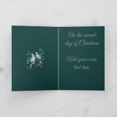 Zwei Turteltauben im Stift 2 Feiertagskarte (Innenseite)