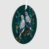 Zwei Turteltauben im Stift 2 Ornament (Vorderseite)