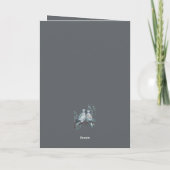 Zwei Turteltauben im Stilstil ausschneiden Karte (Rückseite)