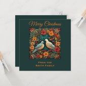 Zwei Turteltauben Karte (Vorderseite/Rückseite Beispiel)