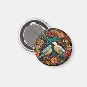 Zwei Turteltauben Magnet
