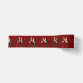 Zwei Turteltauben-Schablone im Retro-Stil 7 Ripsband (Vorderseite)