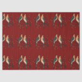 Zwei Turteltauben-Schablone im Retro-Stil 7 Seidenpapier (Vorderseite)