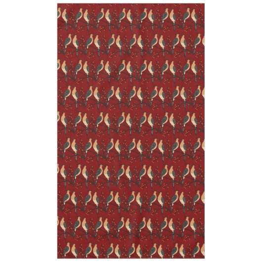 Zwei Turteltauben-Schablone im Retro-Stil 7 Tischdecke (Vorderseite)