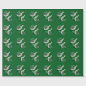 Zwei Turteltauben Schneiden Stencil Retro Stil 8 Geschenkpapier (Flach)