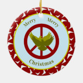 Zwei Turtle Docks - Zolljahr Keramik Ornament (Hinten)