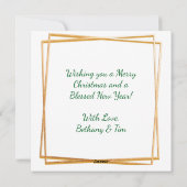 Zwei Turtle Doves | 12 Weihnachtstage Feiertagskarte (Rückseite)