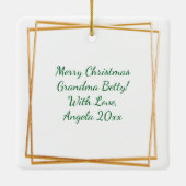 Zwei Turtle Doves | 12 Weihnachtstage Keramikornament (Rückseite)