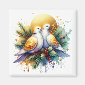 Zwei Turtle Doves | 12 Weihnachtstage Magnet (Vorne)