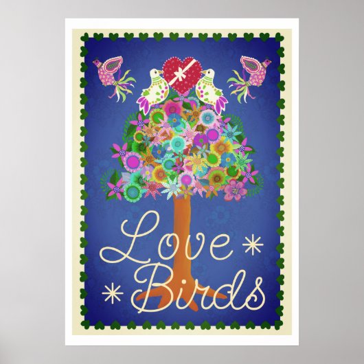 Zwei Turtle Doves 20x28poster Poster (Vorne)