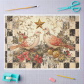 Zwei Turtle Doves Seidenpapier (Basteln)
