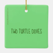 Zwei Turtle Doves Weihnachtsschmuck (Rückseite)