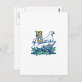 Zwei Turtledoves Postkarte (Vorne/Hinten)