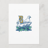 Zwei Turtledoves Postkarte (Vorderseite)