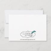 Zwei Tuxedo Groom Gay Wedding Probe Einladung (Rückseite)