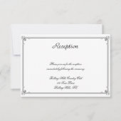 Zwei Tuxedos auf der Rezeption für weiße schwule H Einladung (Vorderseite)