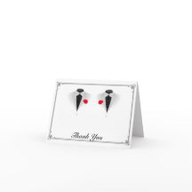 Zwei Tuxedos auf White Gay Wedding Vielen Dank