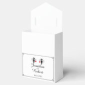 Zwei Tuxedos in der Box "White Gay Gastgeschenk Ho Geschenkschachtel (Geöffnet)