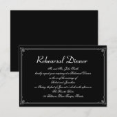 Zwei Tuxedos mit Rote Rose Gay Wedding Probe Einladung (Vorne/Hinten)