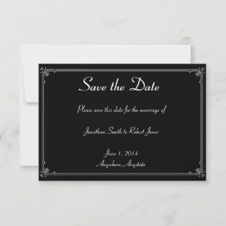 Zwei Tuxedos Rote Rose Gay Wedding speichern das D Save The Date