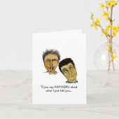 Zwei Typ Behielt ein Geheimnis Karte (Gelbe Blume)