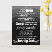 ***ZWEI U GEMEIN DIE GESAMTE WELT FÜR MICH*** KARTE (Gelbe Blume)