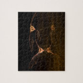 Zwei über Wasser fliegende Fledermäuse, Arizona Puzzle (Vertikal)