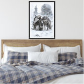 Zwei Überlebende Leinwanddruck (Insitu (Schlafzimmer))