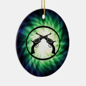 Zwei überquerte Kolben; glühend Keramikornament (Rechts)