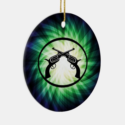 Zwei überquerte Kolben; glühend Keramikornament (Rechts)