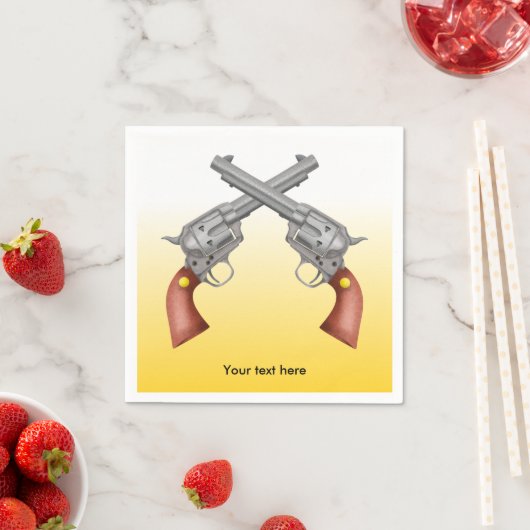 Zwei überquerte Westpisten Serviette (Beispiel)