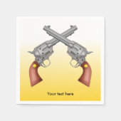 Zwei überquerte Westpisten Serviette (Vorderseite)