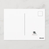 Zwei Uhenküken ahmen Tinte Postkarte (Rückseite)