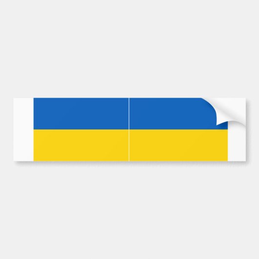 ZWEI Ukraine Staatsflagge Autoaufkleber (Vorne)