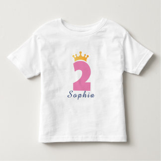 Zwei und der Crown Individuelle Name - Kleinkind T Kleinkind T-shirt