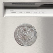 Zwei Unzen Silber Karab Runde Magnet (In Situ (Geschirrspüler))