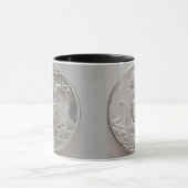 Zwei Unzen Silver Ray und Scarab Runde Tasse (Zentrum)