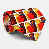 ZWEI VALENTINE TEDDY BEARS KRAWATTE (Gerollt)