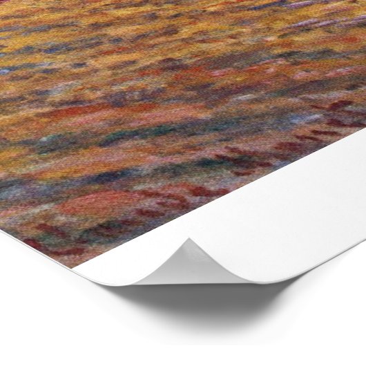 Zwei Vasen Chrysanthemas von Claude Monet Poster (Ecke)