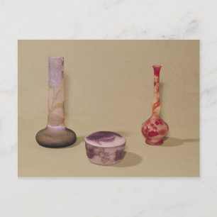 Zwei Vasen und ein Bonbonniere, 19.-20. Jahrhunder Postkarte