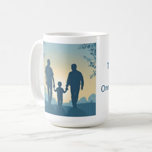 Zwei Väter Kaffeetasse (Vorderseite Links)