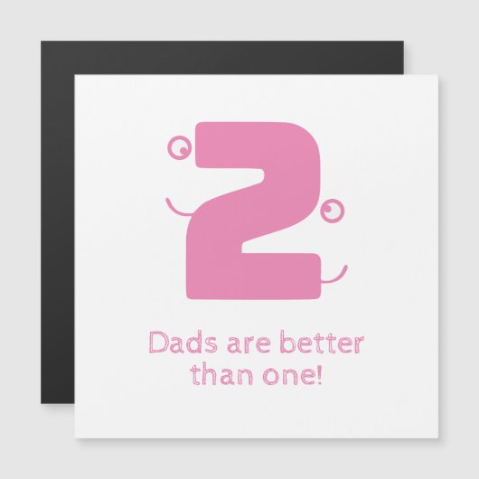 Zwei Väter Magnetkarte (Vorne/Hinten)