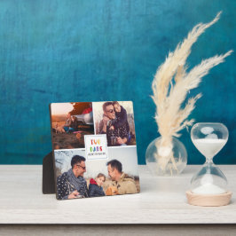 Zwei Väter sind besser als eins | Vatertag-Foto Fotoplatte