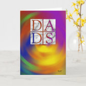 Zwei Vater: Vatertag Karte (Gelbe Blume)